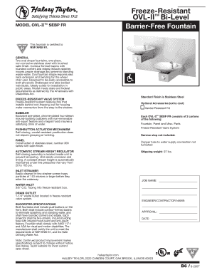 Ze Resistant OVL II Bi Level Halsey Taylor  Form