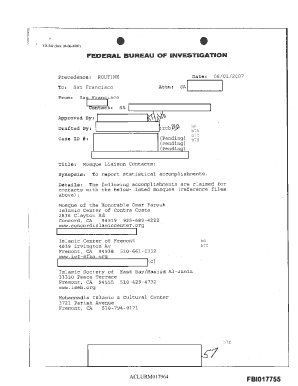 Racial Mapping FOIA ACLU of Northern California Aclu  Form