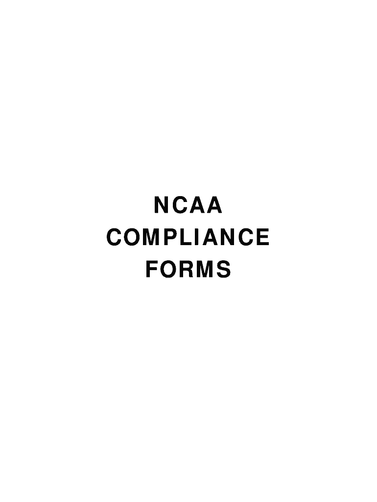 NCAA COMPLIANCE FORMS Huskers Com