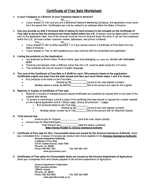 Certificate of Product Registration  Form