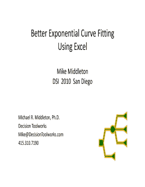 Better Exponential Curve Fitting  Form