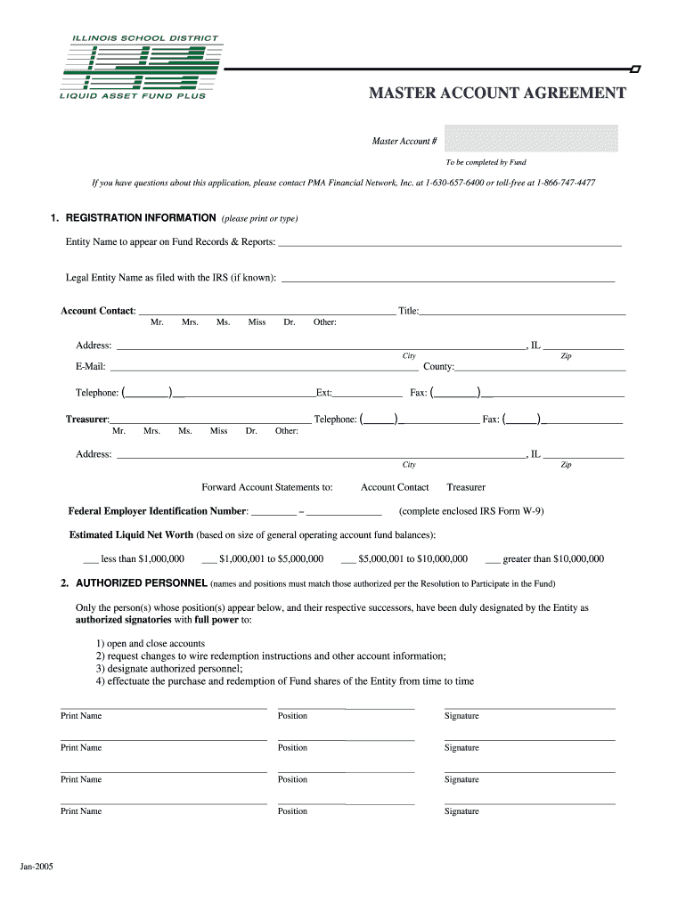 3 ISDLAF Master Account Application DOC  Form