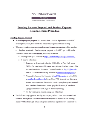 Reimbursement Procedure  Form