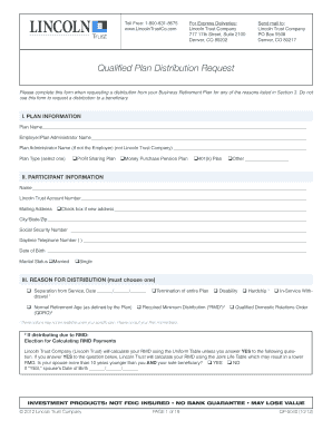 Plan of Distribution of Trust Form