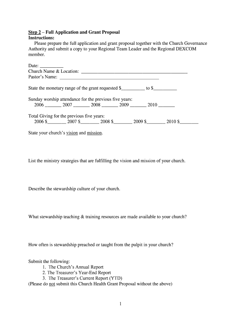 Full Application and Grant Proposal Metro District of the C&amp;MA Metrocma  Form