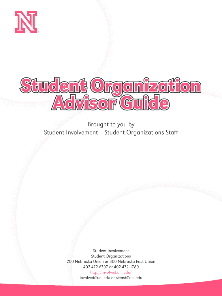 Student Organization Advisor Guide Student Organization Advisor  Form