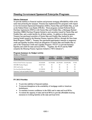 To Provide Stability to Financial Markets and Promote Mortgage Affordability While at the  Form