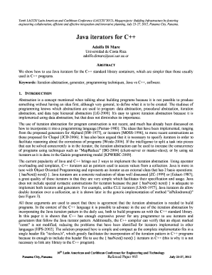 Java Iterators for C Laccei Laccei  Form