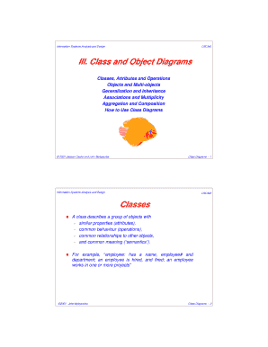 Class and Object Diagrams  Form