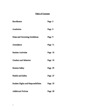 Student Handbook to Study for Quiz Green Dot Public Schools  Form