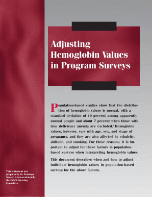 Haemoglobin Concentrations for the Diagnosis of Anaemia and  Form