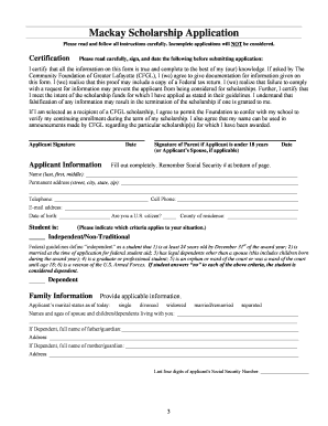 Elizabeth Mackay Fund  Form