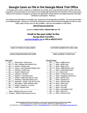 National Championship Round DVD Order Form State Bar of