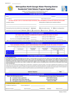 Metropolitan North Georgia Water Planning District Residential  Form