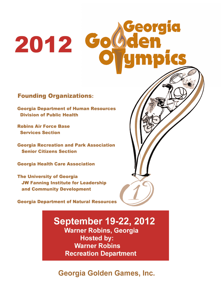 Application Georgia Golden Olympics Georgiagoldenolympics  Form
