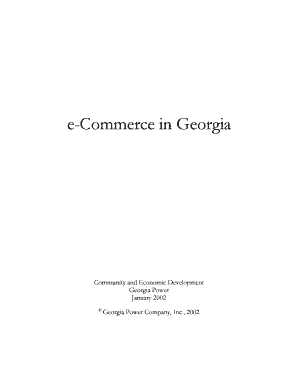 E Commerce in Georgia City of Douglasville  Form