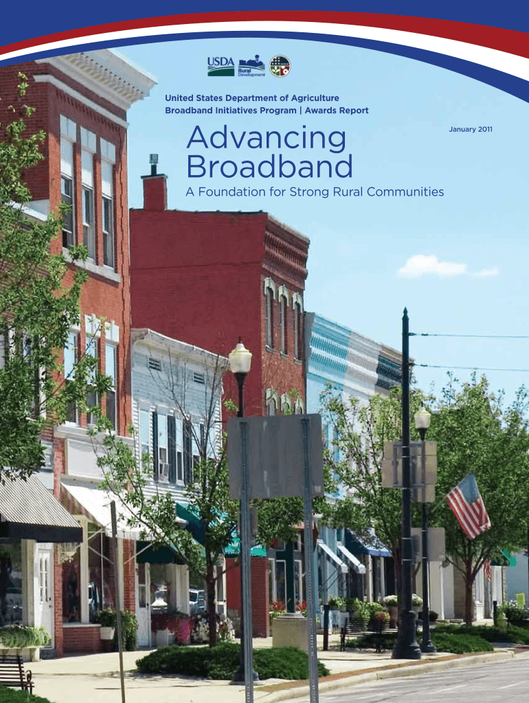 Advancing Broadband USDA Rural Development US Department Rurdev Usda  Form
