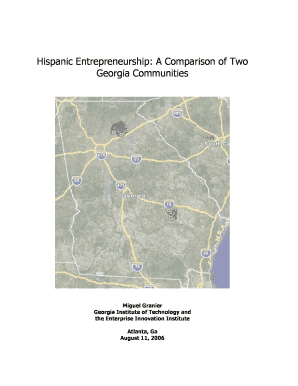 Hispanic Entrepreneurship in Georgia STIP Georgia Institute of Stip Gatech  Form