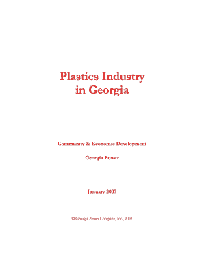 Plastics Industry  Form
