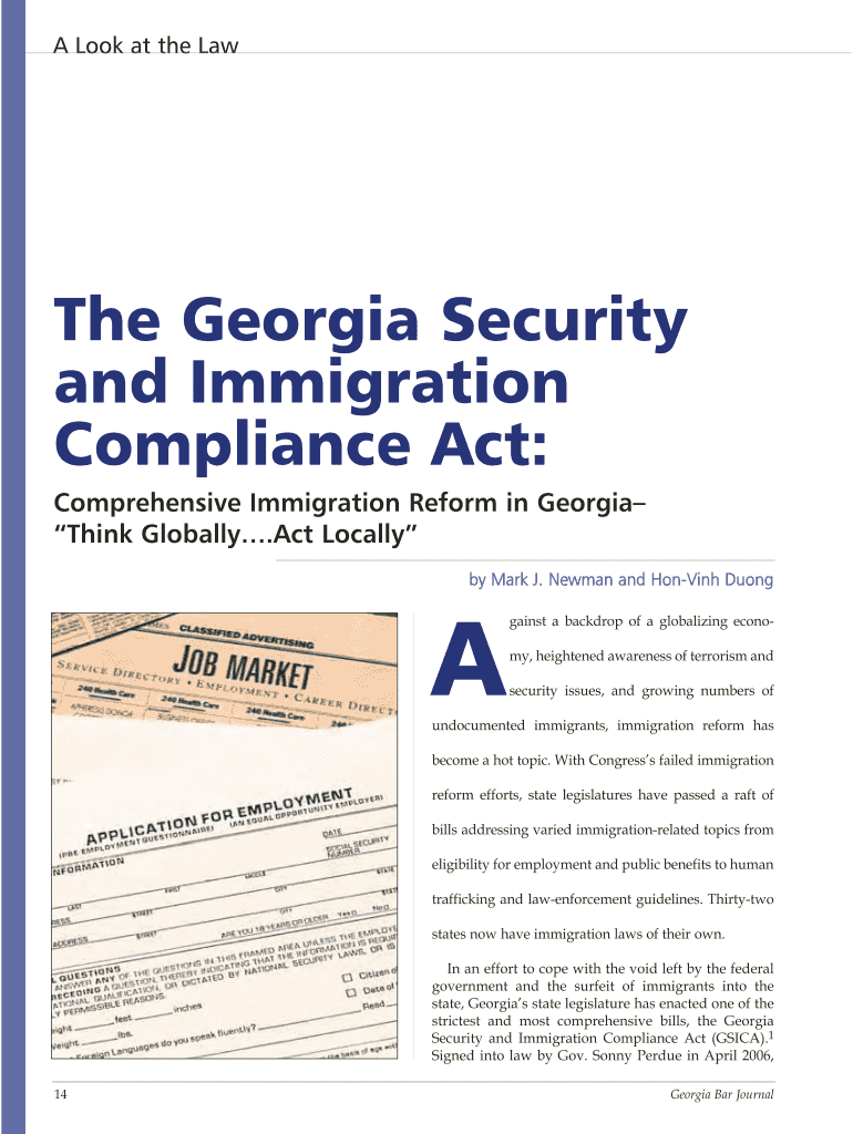 The Georgia Security  Form
