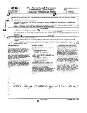 IRS Form 8718 AMWA, Southwest Chapter Amwasouthwest