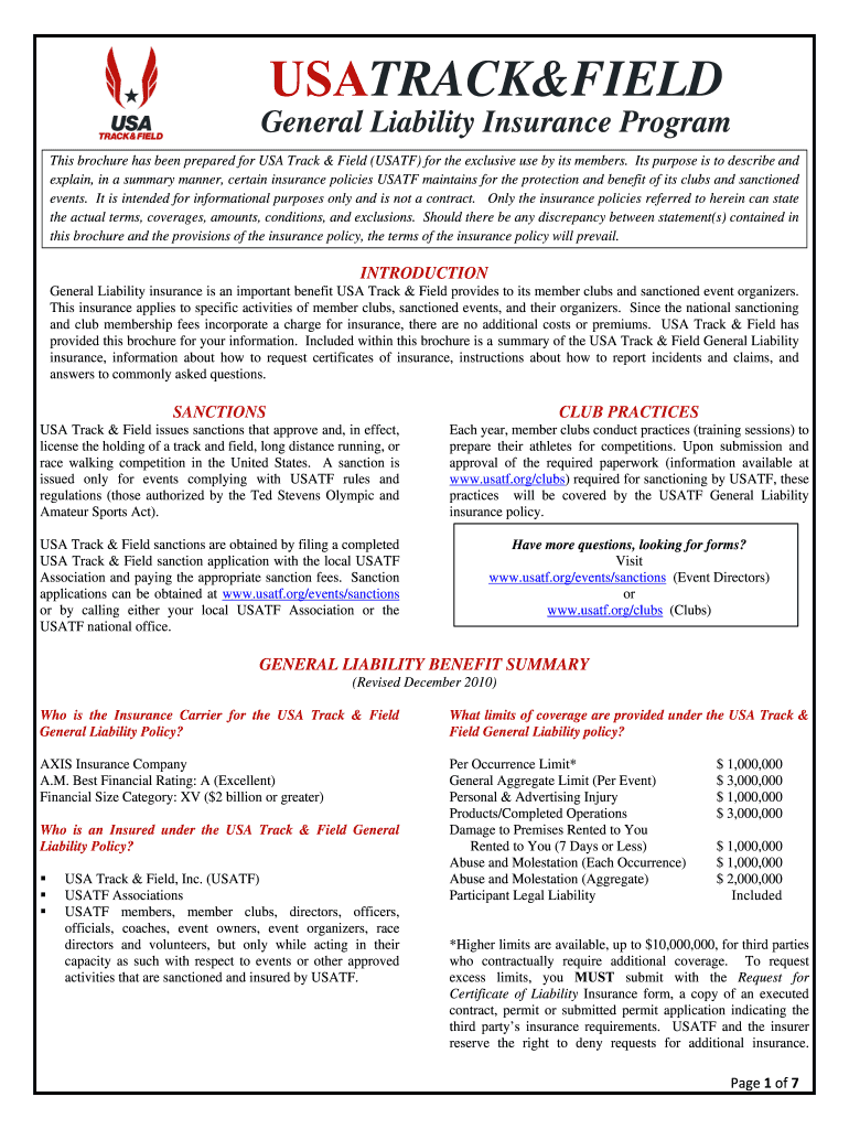 USATRACK&amp;FIELD  Form