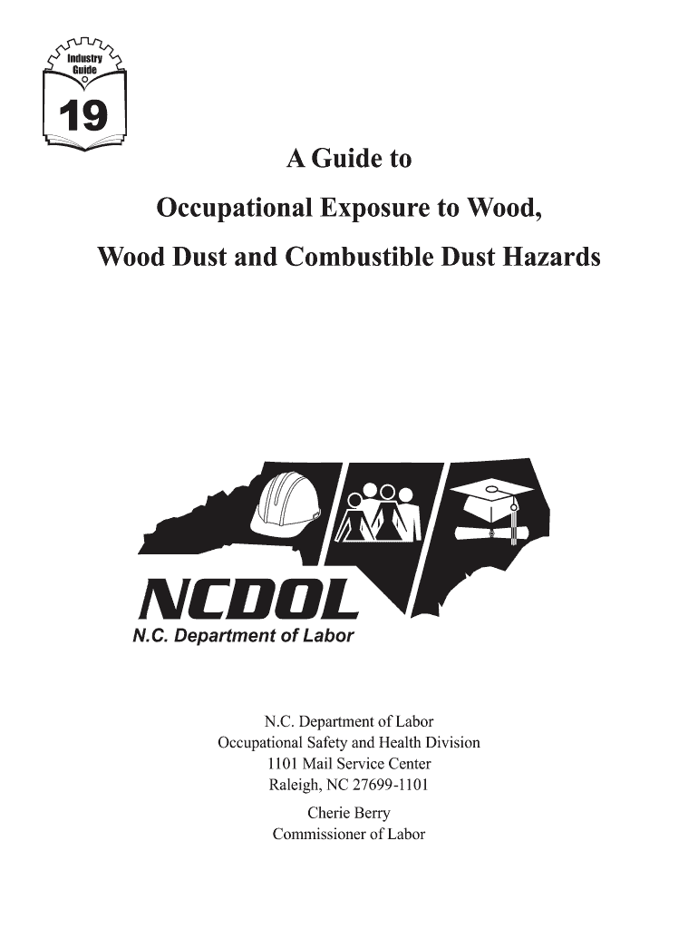 Wood DustFall Prevention Qxd NC Department of Labor  Form
