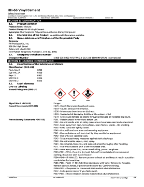 Hh 66 Vinyl Cement Sds  Form