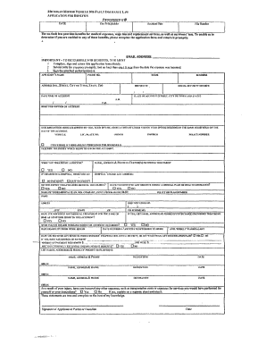 Progressive Application for Benefits Michigan Auto Law  Form