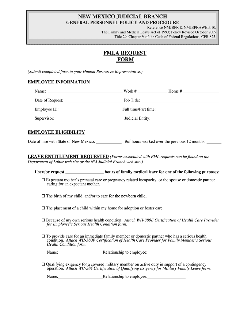 Printable Fmla S 20092024 Form Fill Out and Sign Printable PDF