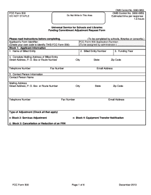 Fcc Form 500