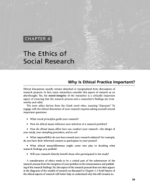 The Ethics of Social Research Chapter 4  Form