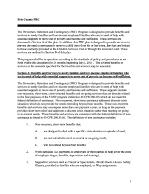 Erie County Prc Form