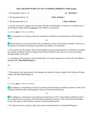 Following Death Law  Form