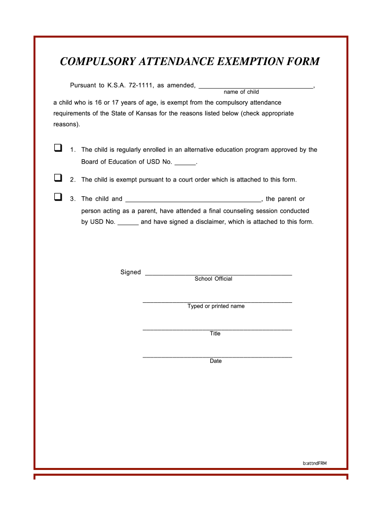 Wced Compulsory School Attendance Form