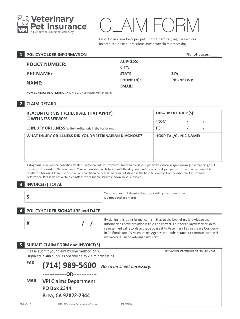  Vsp Claim Forms 2012-2024