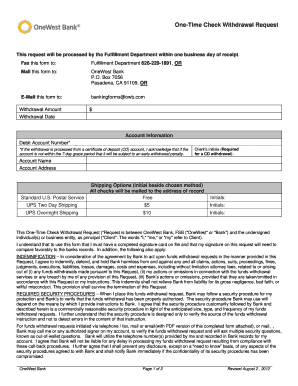 Form Download OneWest Bank