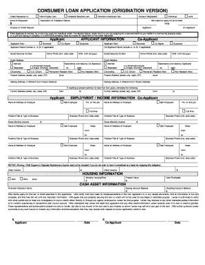 Home Equity Loan Application PDF  Form