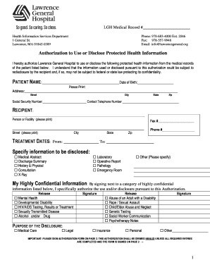  Lawrence General Hospital Medical Records Fax Number 2011