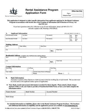 Online Applications Assistance Form