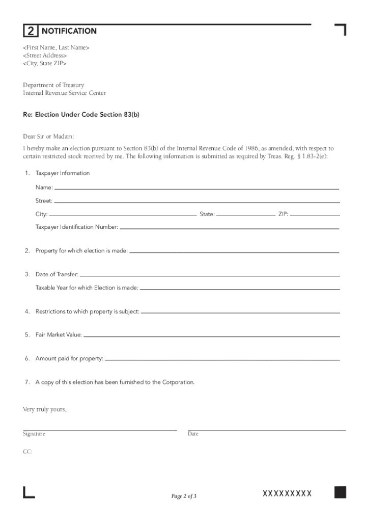 83 B Election Form PDF