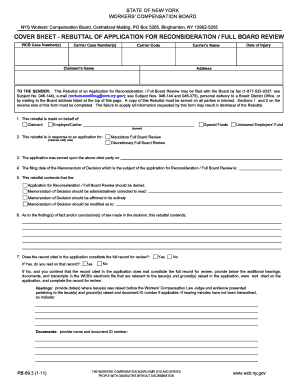  Rebuttal Application  Form 2011