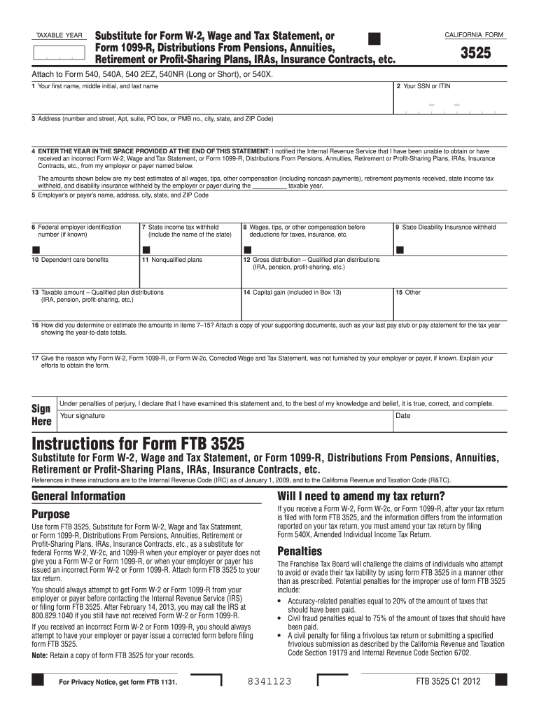 Form 3525