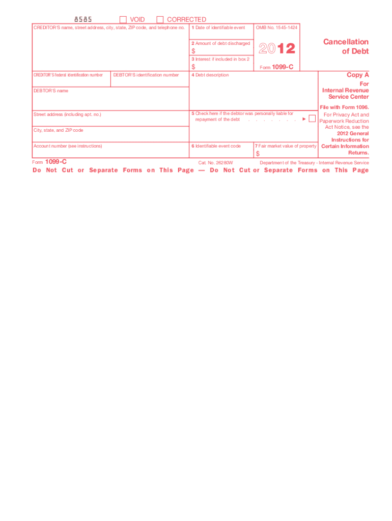  1099 C Form 2012