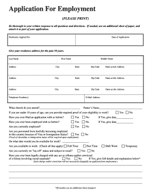 Shocco Springs Jobs  Form