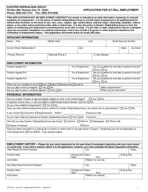 To Apply, Click Here for an Application Eastern Shipbuilding Group  Form