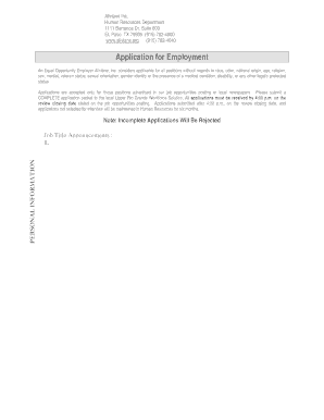 Aliviane Human Resources Form