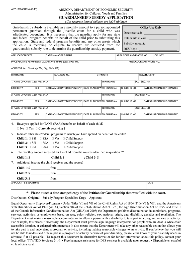  Guardianship Subsidy Arizona Sky Harbor 2011-2024