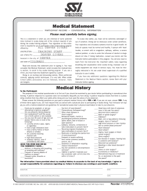 Ssi Medical  Form