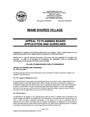 ARTICLE VII Miami Shores Village  Form